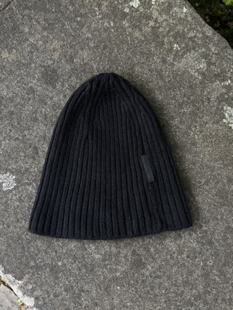 Prada Sport Knit Beanie Black Rare Luxury
