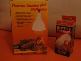 UVB Wärmelampe mit Rflektor Leucht (Lampenschirm)