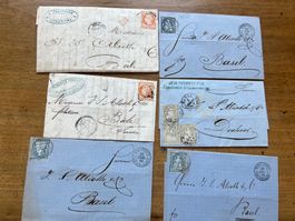 historische Briefumschläge mit Briefmarken 19. Jh.Nr 210