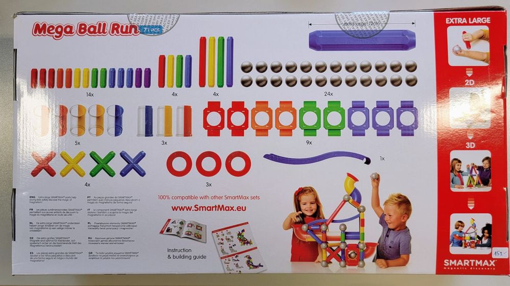 Magnet Spielzeug SmartMax Mega Ball Run Kugelbahn für Kinder | Kaufen ...
