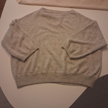 Grau Pullover mit Kaschmiranteil made in Italy
