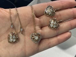 Swarovski Set in Rosagold