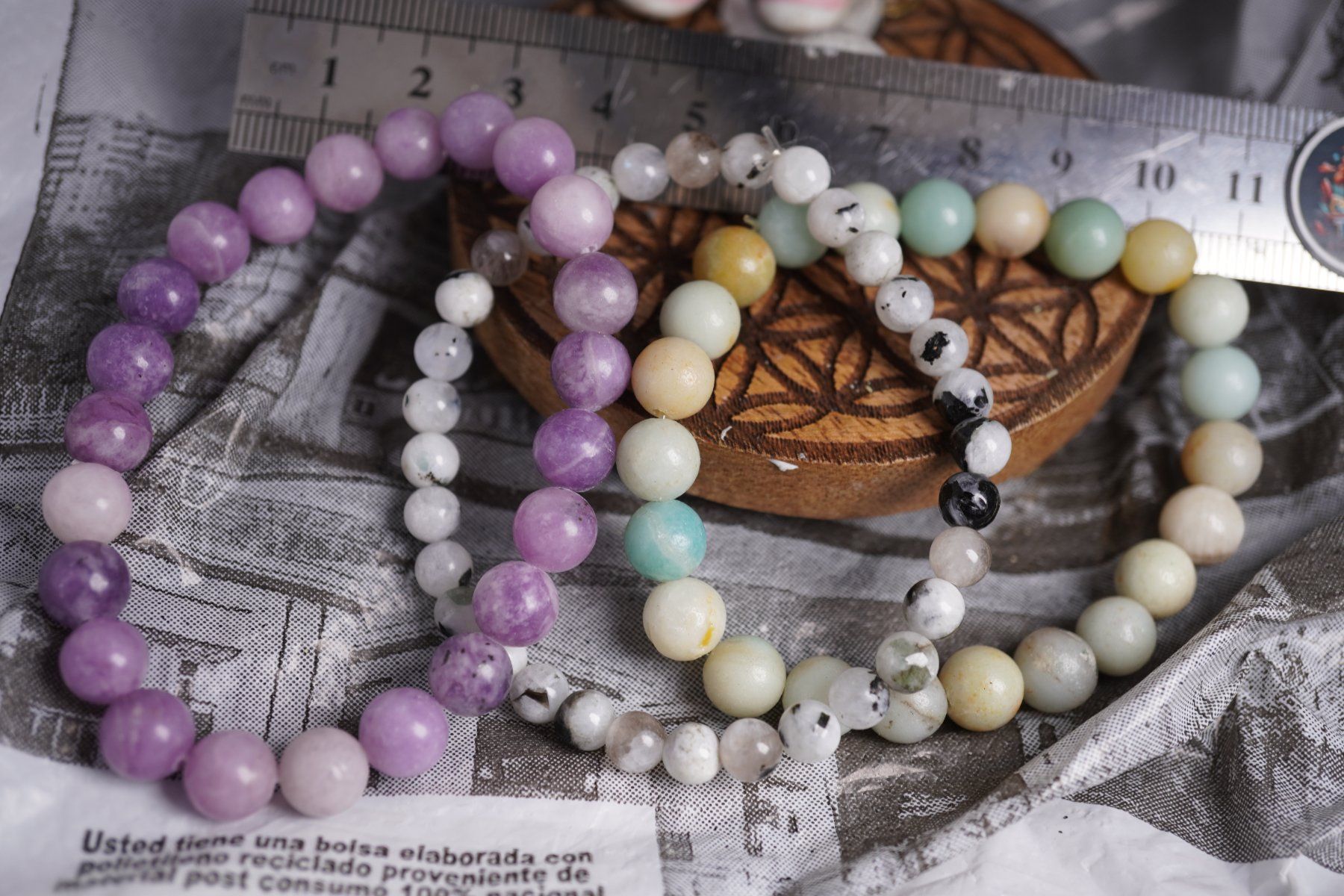 Minerali & Pietre curative: 3 x  Kugel Armbänder    ab 1.-      (Räumung!) – Nuovo e nell'imballaggio originale da Eschenbach SG venduto da topstone 2