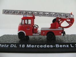 Metz DL 18 Mercedes L 319 Feuerwehr , 1:72