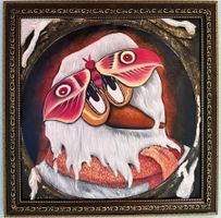 Gemälde: Falter auf Winterlichem Wesen, Kunst, Top!
