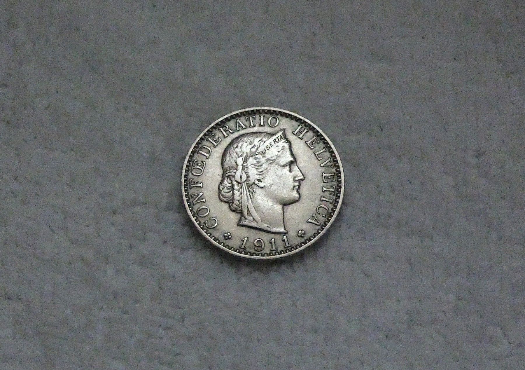 Tutti le monete: 20 centimes/rappen 1911 – Usato da Nyon venduto da Ilmi09
