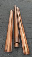 6Stk Dachrinne Kupfer 250x3000x0,6mm 