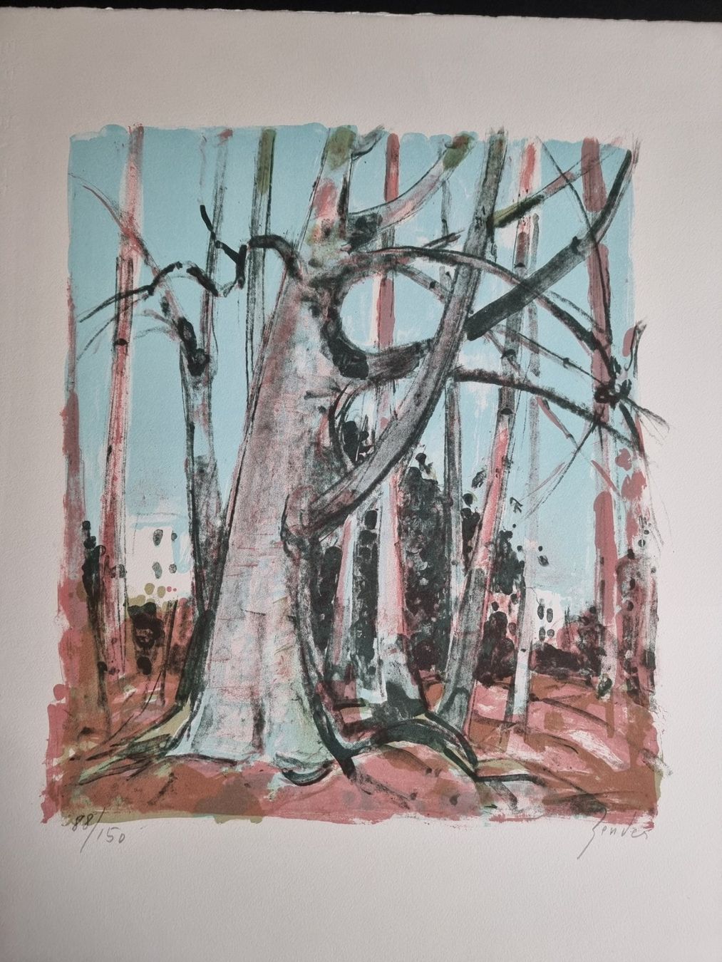 Grafiken & Lithographien: RUDOLF ZENDER LITHOGRAPHIE SIGNIERT NUMMERIERT – Gebraucht aus Gersau von kunst-online 1