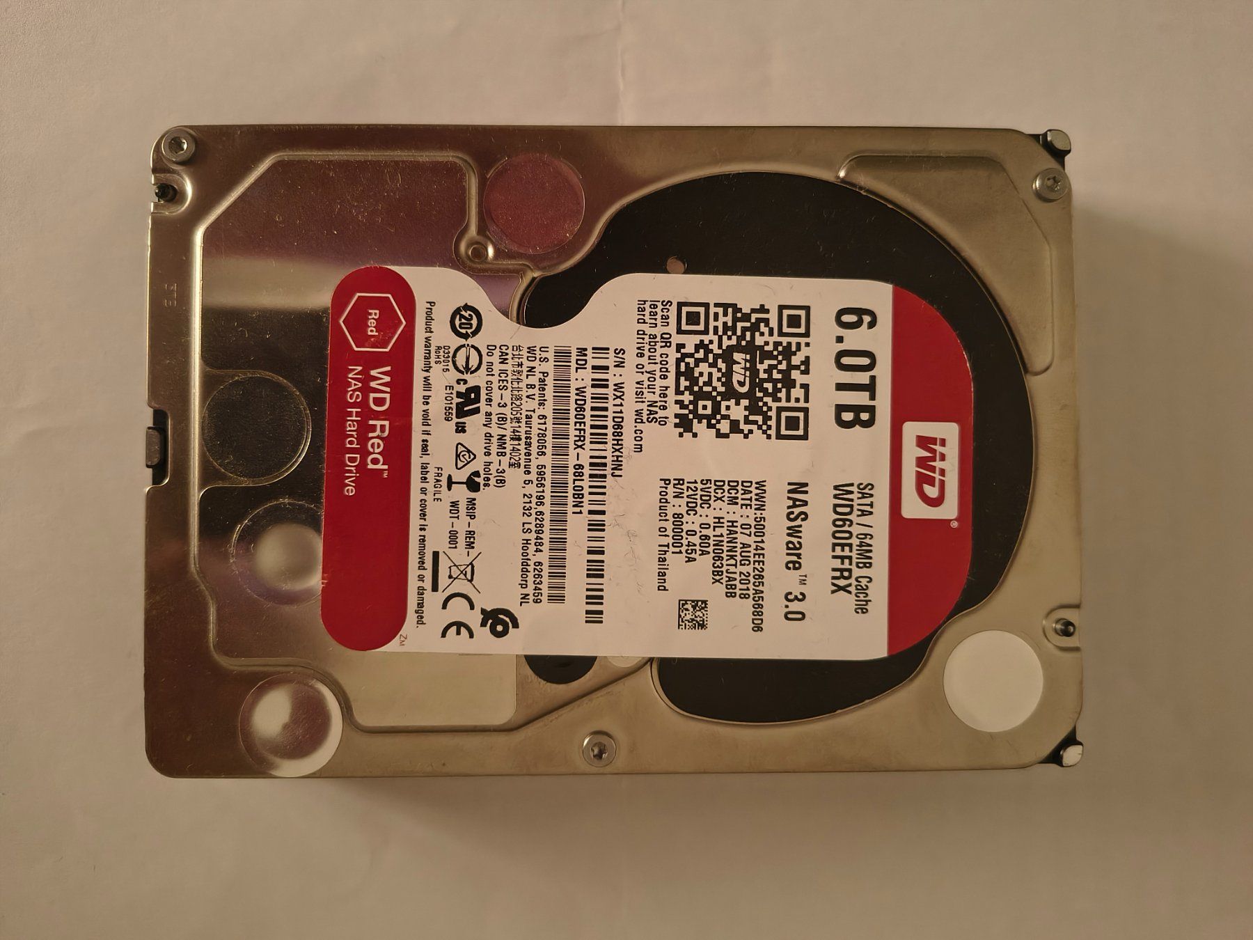 Western Digital Harddisks: WD Red 6TB – Gebraucht aus Dietikon von rmo111