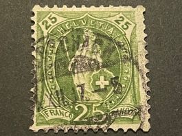 Znr 67A Stark Verspritzt Flecken 1/2 Briefmarke
