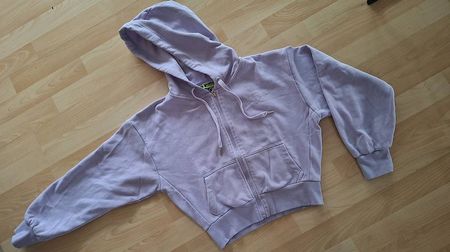 Sweat-Jacke, lila, Gr. 34 / XS
