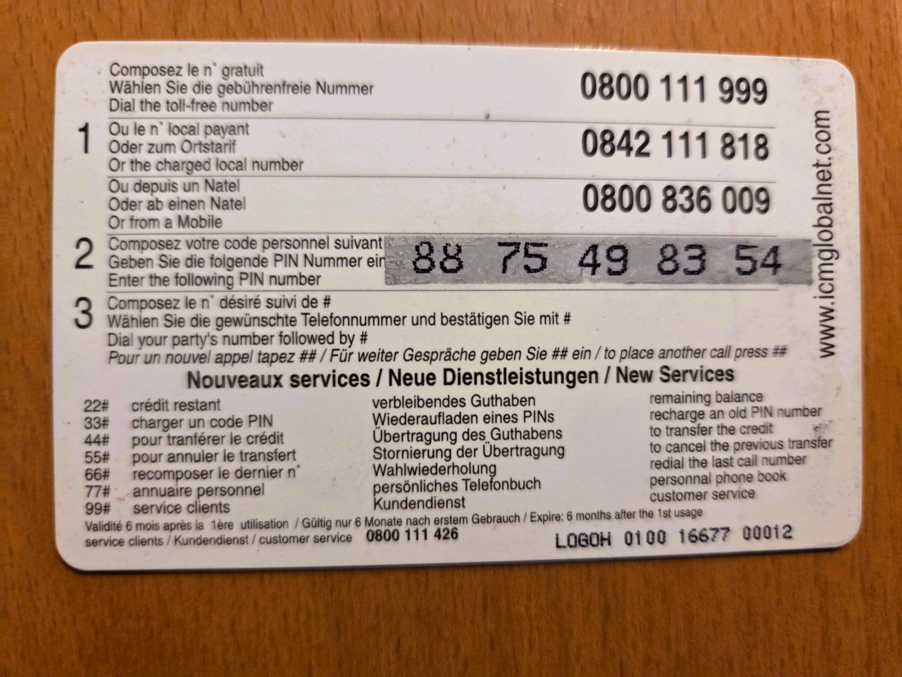 Schede telefoniche: PREPAID - SCHWEIZ – Usato da Brüttisellen venduto da Nighttrain 1