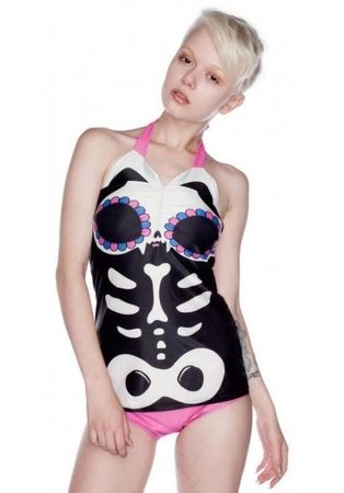 Toofast Badekleid Bone Kitty *NEU* M