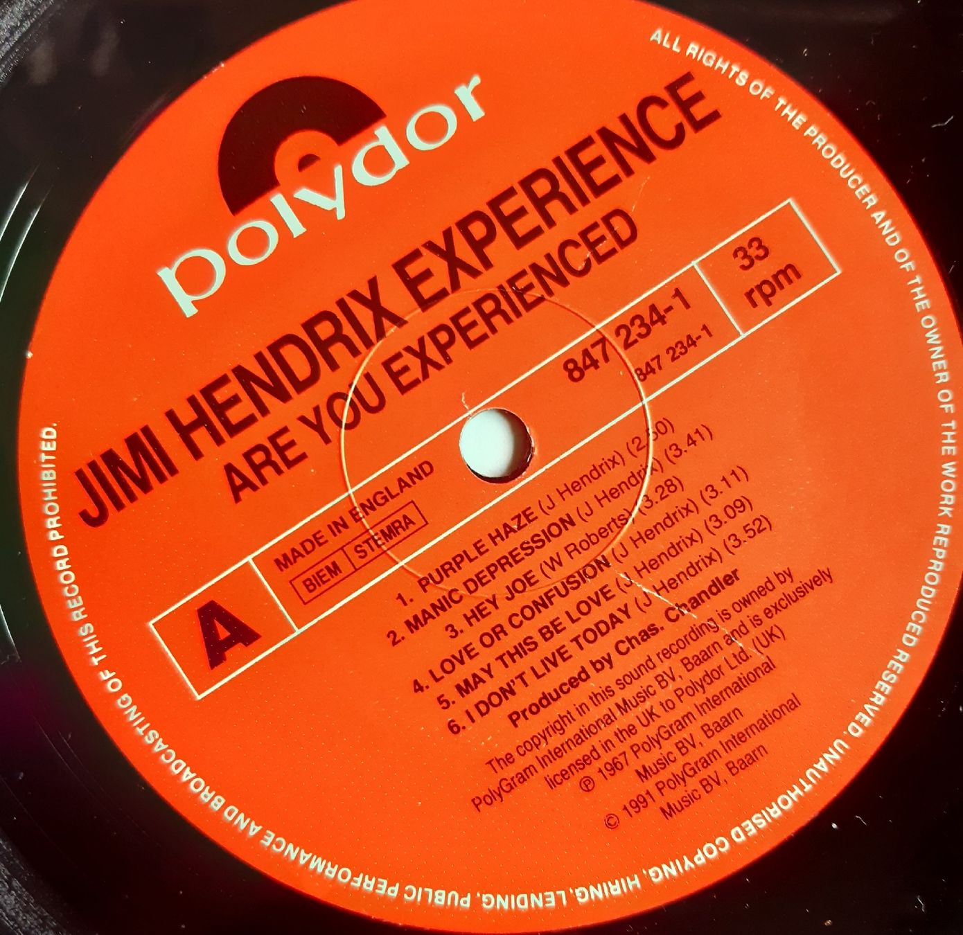 Dischi in vinile: Jimi Hendrix: Are you experienced – Usato da Frick venduto da kyb_yq8h 3
