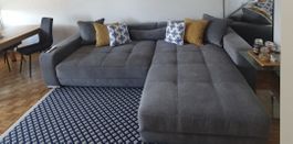 Grand Tapis modèle Cleo motifs géométriques Bleu  160x230  