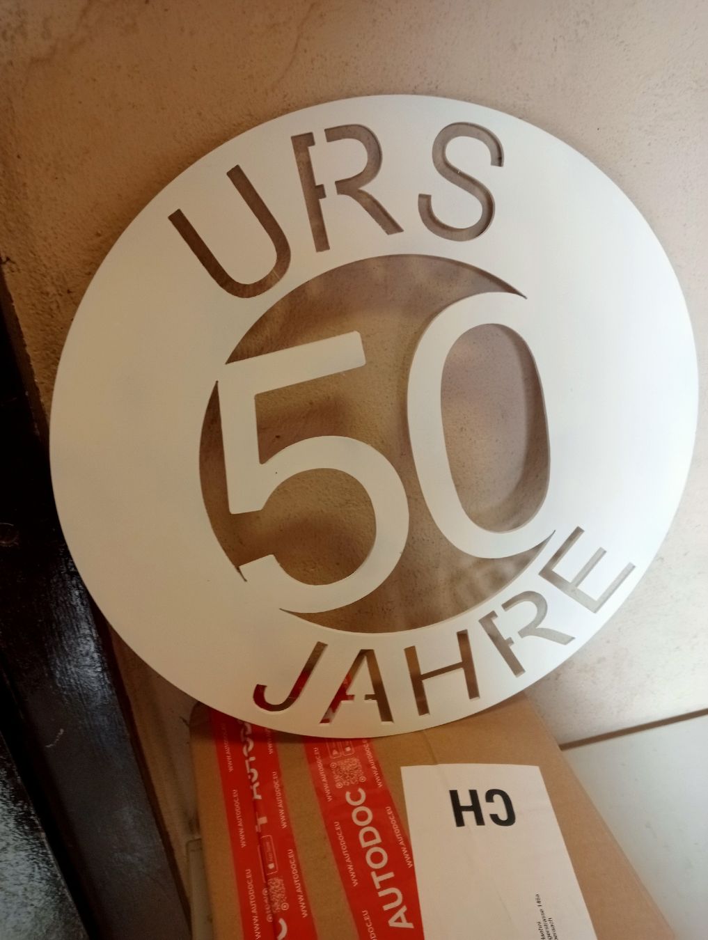 Tutte le decorazioni: metall tafel urs 50 – Usato da Oberaach venduto da Hardy016