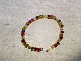 Fancy Gems 💎✨ vergoldetes Silber 925 Armband B12