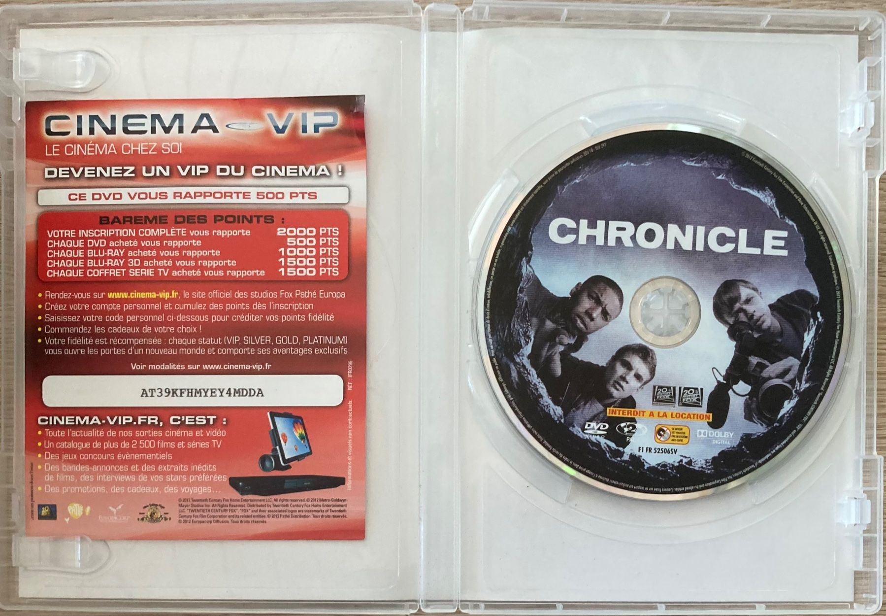 Tutti i DVDs: CHRONICLE – Usato da Poliez-Pittet venduto da Newtown-Records 4