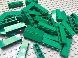 Lego 20 x Stein 1x4 (3010) grün-neu