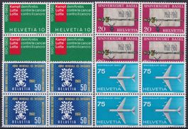 1960, Nr.351-354 Viererblöcke */** ungestempelt, günstig.
