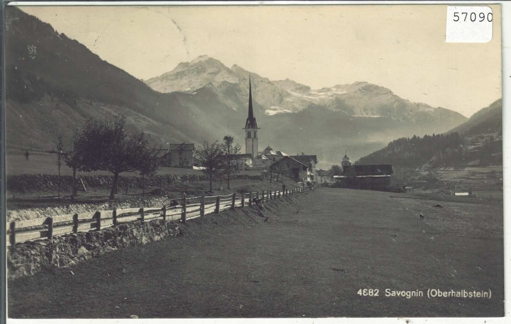 Cartoline postali: Strasse nach Savognin – Usato da Ettingen venduto da Kartenplanet