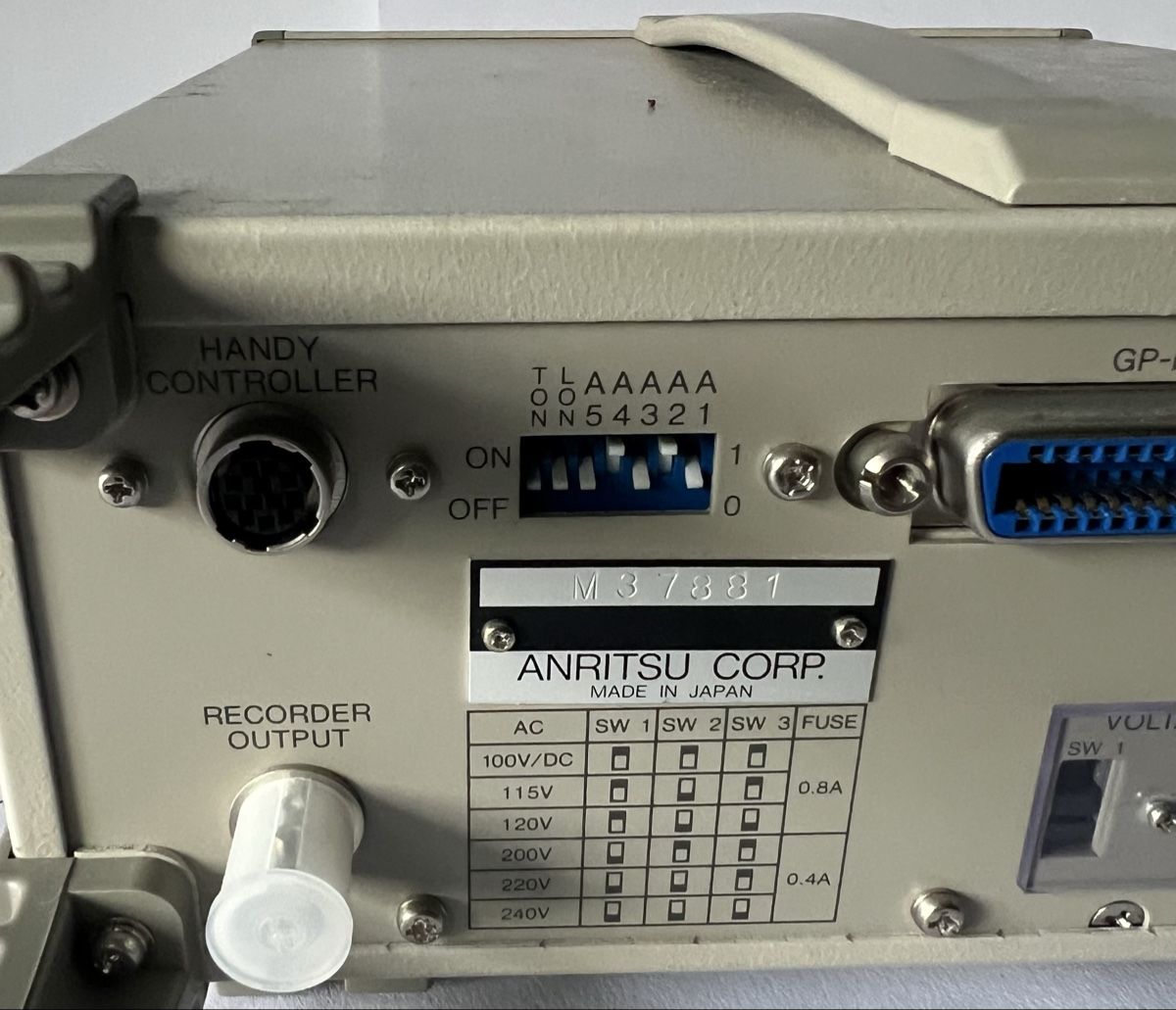 Anritsu Misurare: Anritsu ML9001A Optical Power Meter Messgerät top – Usato da Oberhofen Thun'see venduto da SwissTreasure 4