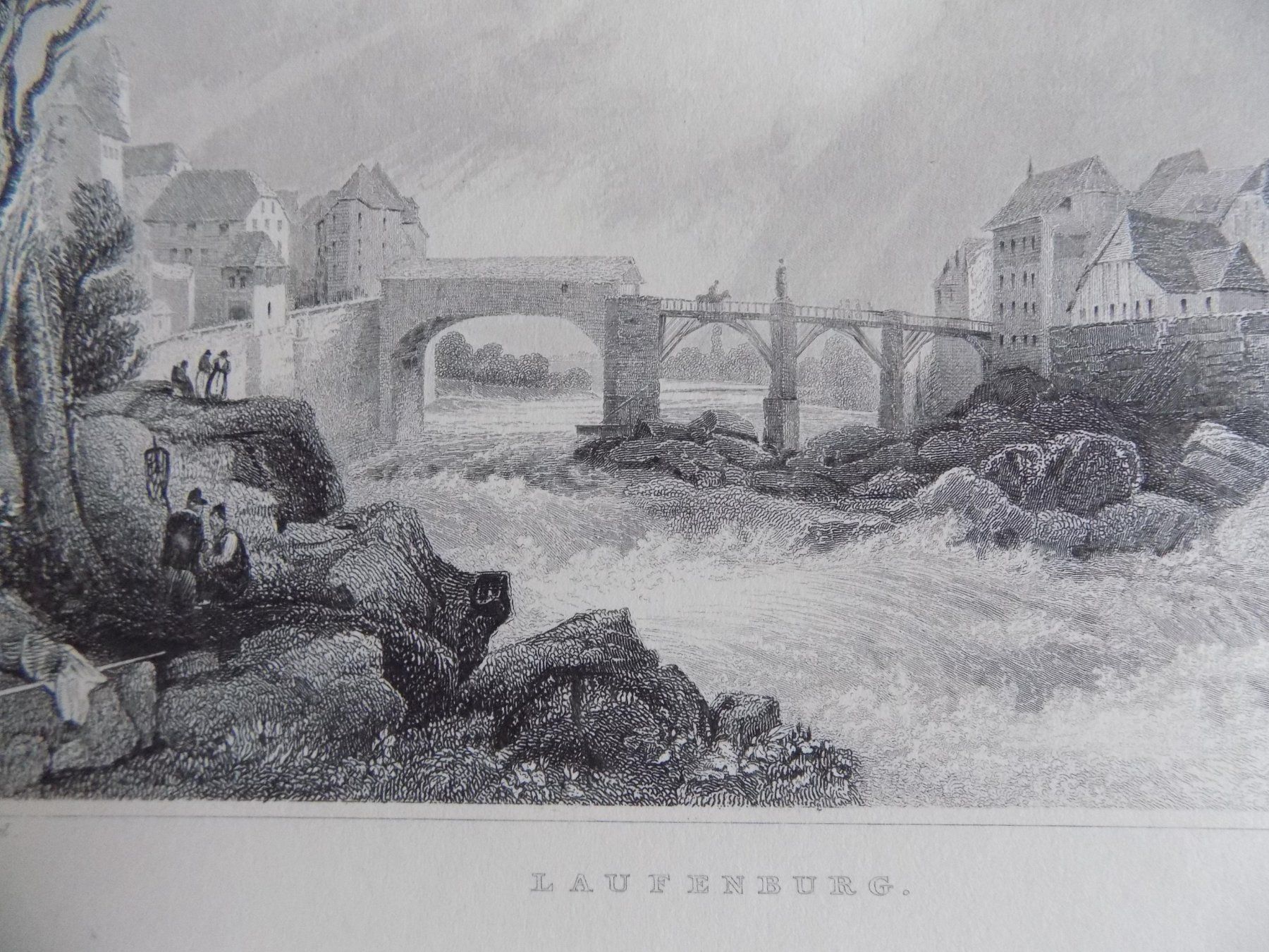 Incisioni: Laufenburg um 1840 – Usato da Risch venduto da Antikfee 2