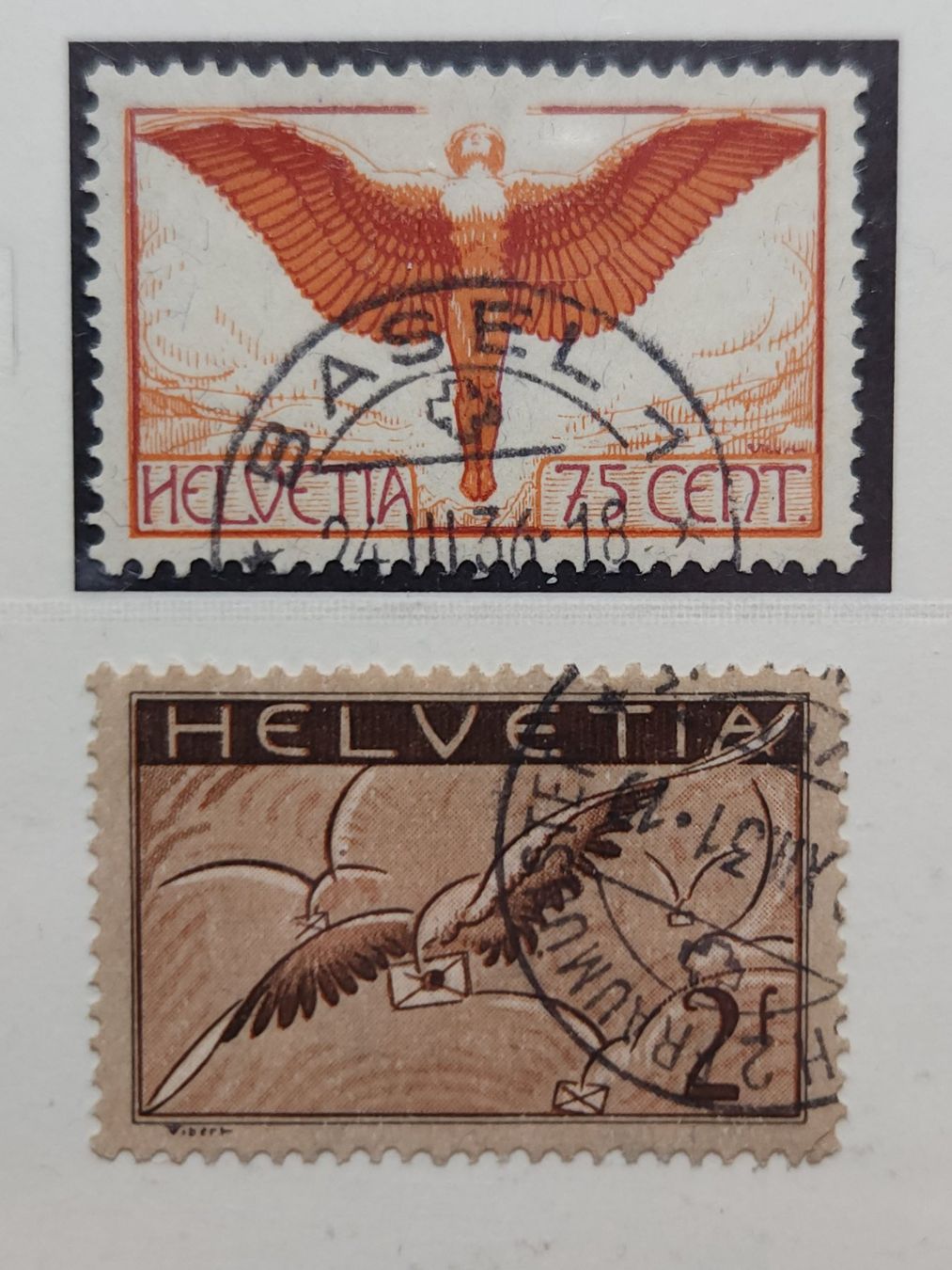 Tutti i francobolli: Flugpost Zumstein Nr.3-13 gestempelt 600Fr – Usato da Kriens venduto da Nidfeld45 9