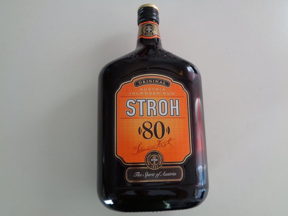 Orginal Stroh Rum 80 Prozent,1,0 L (Neu und originalverpackt) in ...
