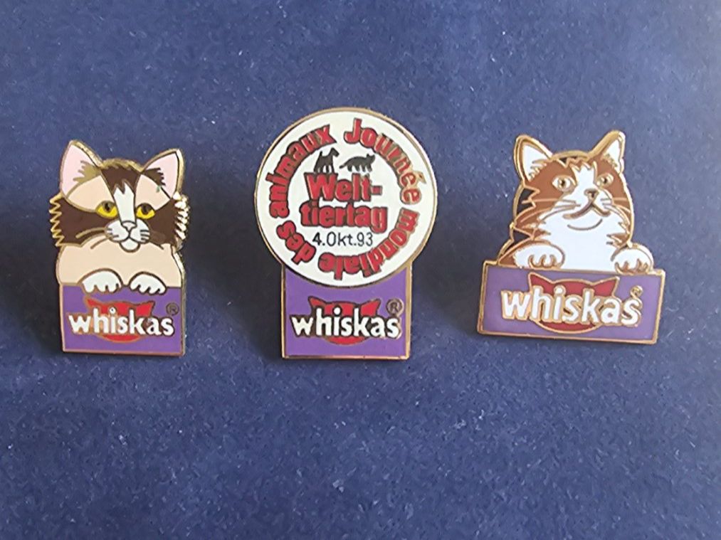 Placchette & Badge: Whiskas 3 Pin-Set – Usato da St Gallen venduto da golov80