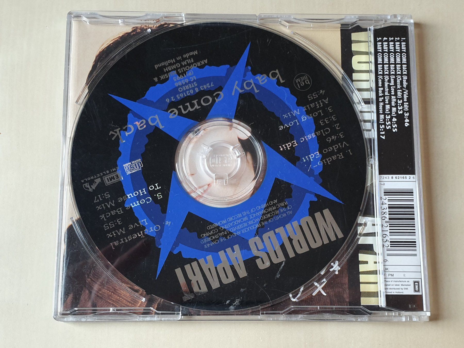 CD: Worlds Apart baby come back – Usato da Stansstad venduto da collectorsshop 1