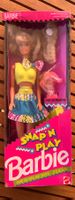Vintage Barbie Snap N PLAY 1991, Neu, OVP