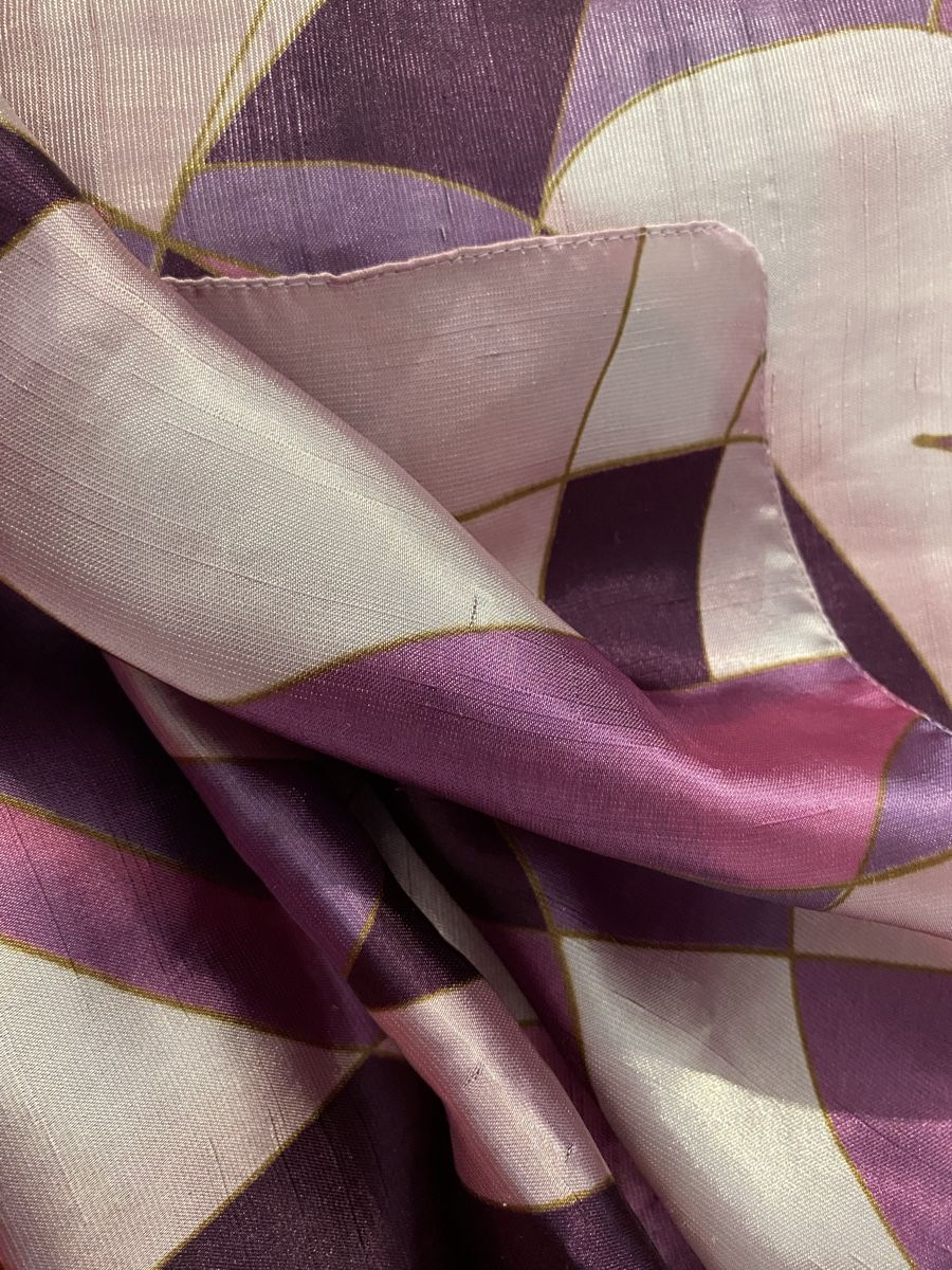 Foulards, Tücher & Schals: Damen Halstuch Pink Violett Muster gebraucht – Gebraucht aus Hausen AG von corinne_g 4