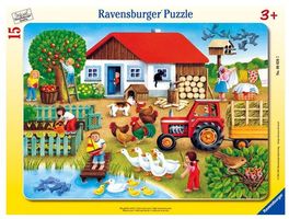 Rahmenpuzzle 15 Teile Was gehört wohin?