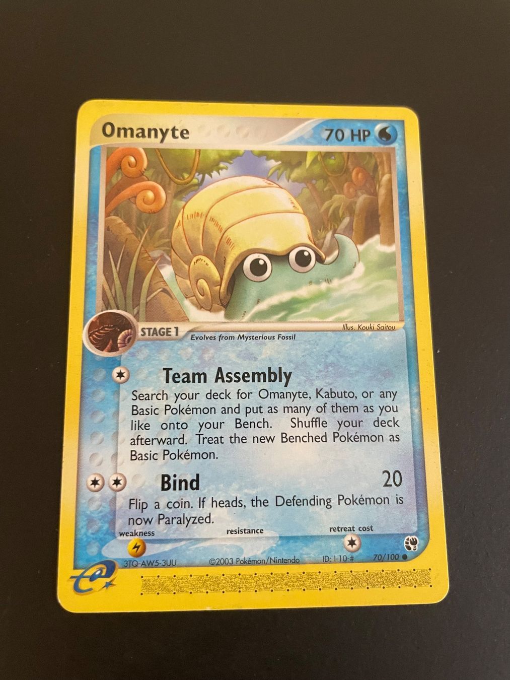 Pokémon Carte collezionabili: OMANYTE 70/100 EX SANDSTORM – Usato da Zürich venduto da pokemon_cards