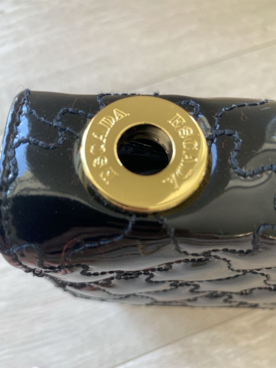 Escada Taschen: Handtasche Escada Lackleder Schwarz gesteppt – Gebraucht aus Nohl von Gross2 1