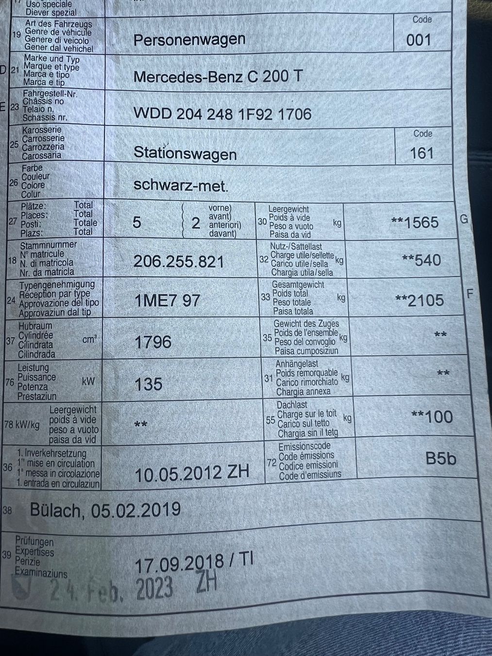 Mercedes-Benz Automobili: Mercedes-Benz C 200 T – Usato da Immensee venduto da Mdin 9