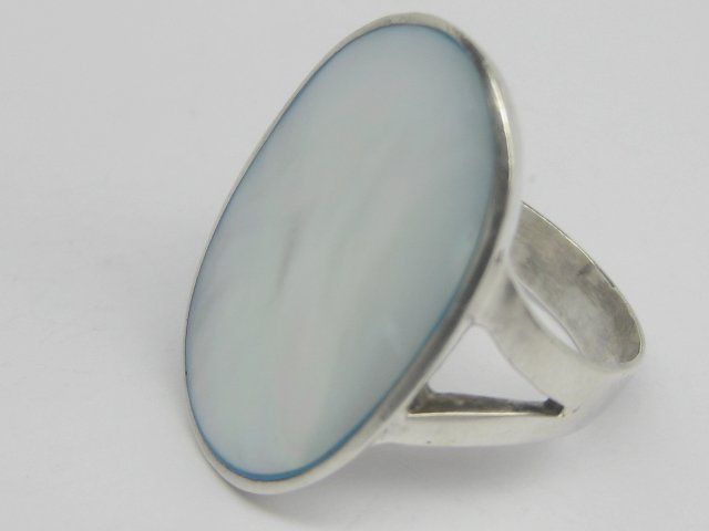 Anelli: Vintage Silber Ring 925 Perlmutt Gr. 63 – Usato da Ermatingen venduto da Decovin 4