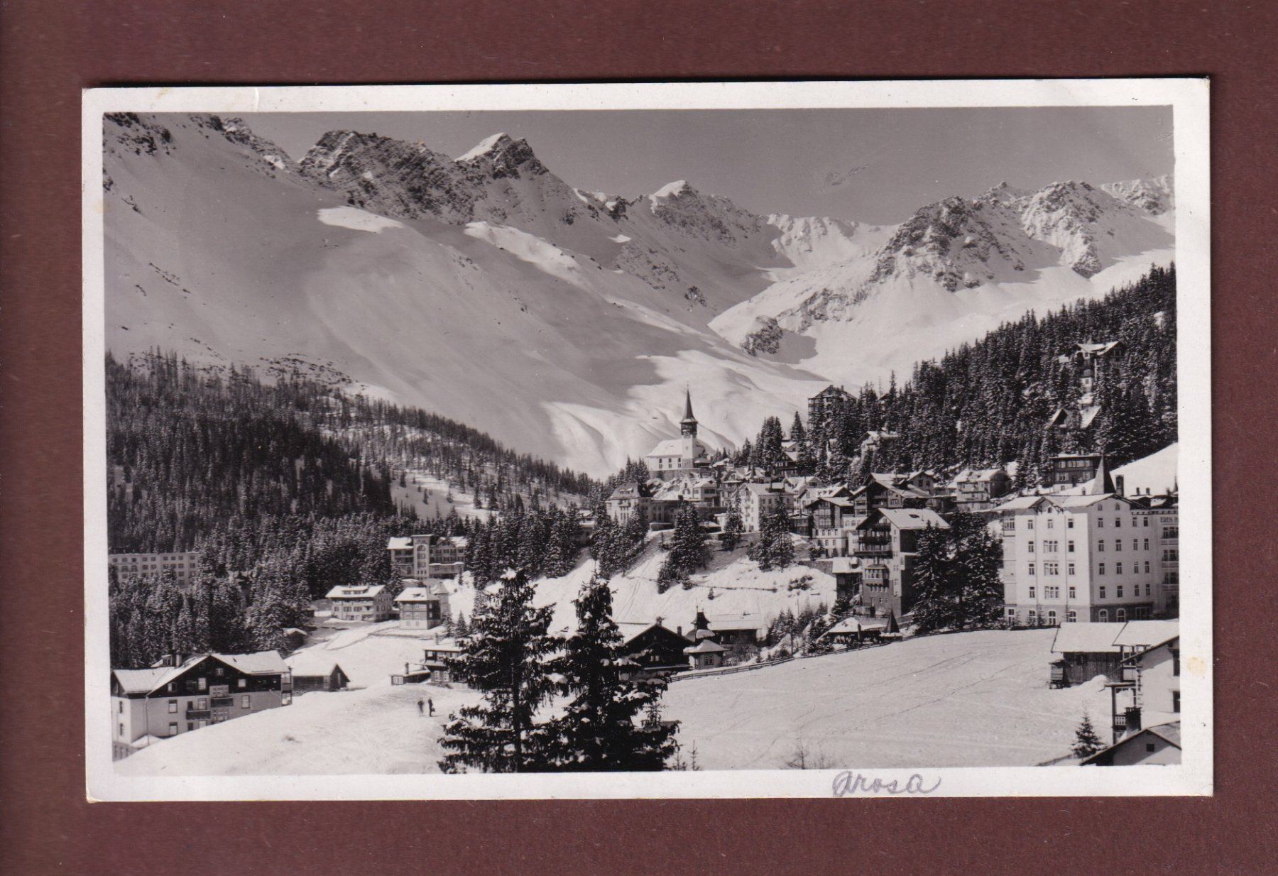 Ansichtskarten: AROSA - 1938 – Gebraucht aus Pully von nicecards-shop