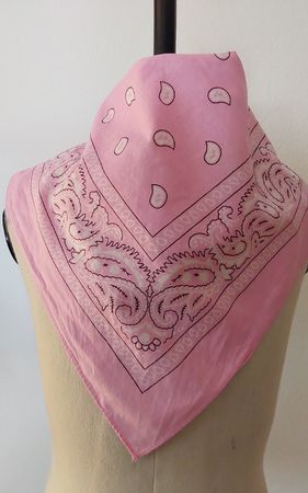 Baumwolltuch quadratisch rosa