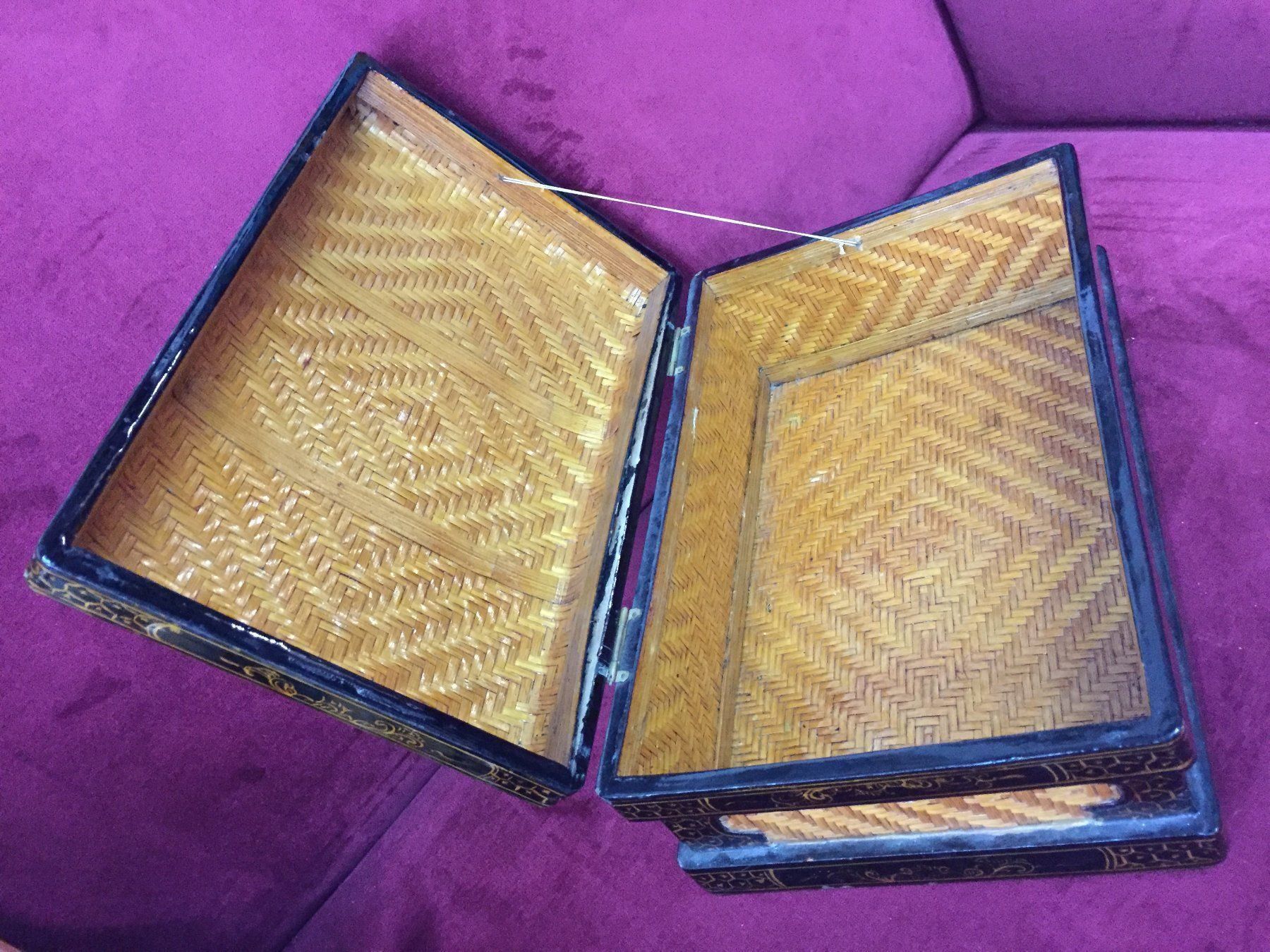 Valigie: Vintage Seltenes Korbtruhe Korbkoffer – Usato da Schaffhausen venduto da vintageville 4