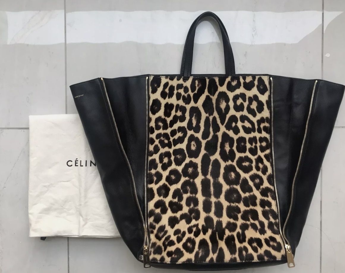 Celine Taschen für Damen: CÉLINE SHOPPER in Lammleder mit Leopardenfell – Neu (gemäss Beschreibung) aus Buchs ZH von KittyInStyle 1