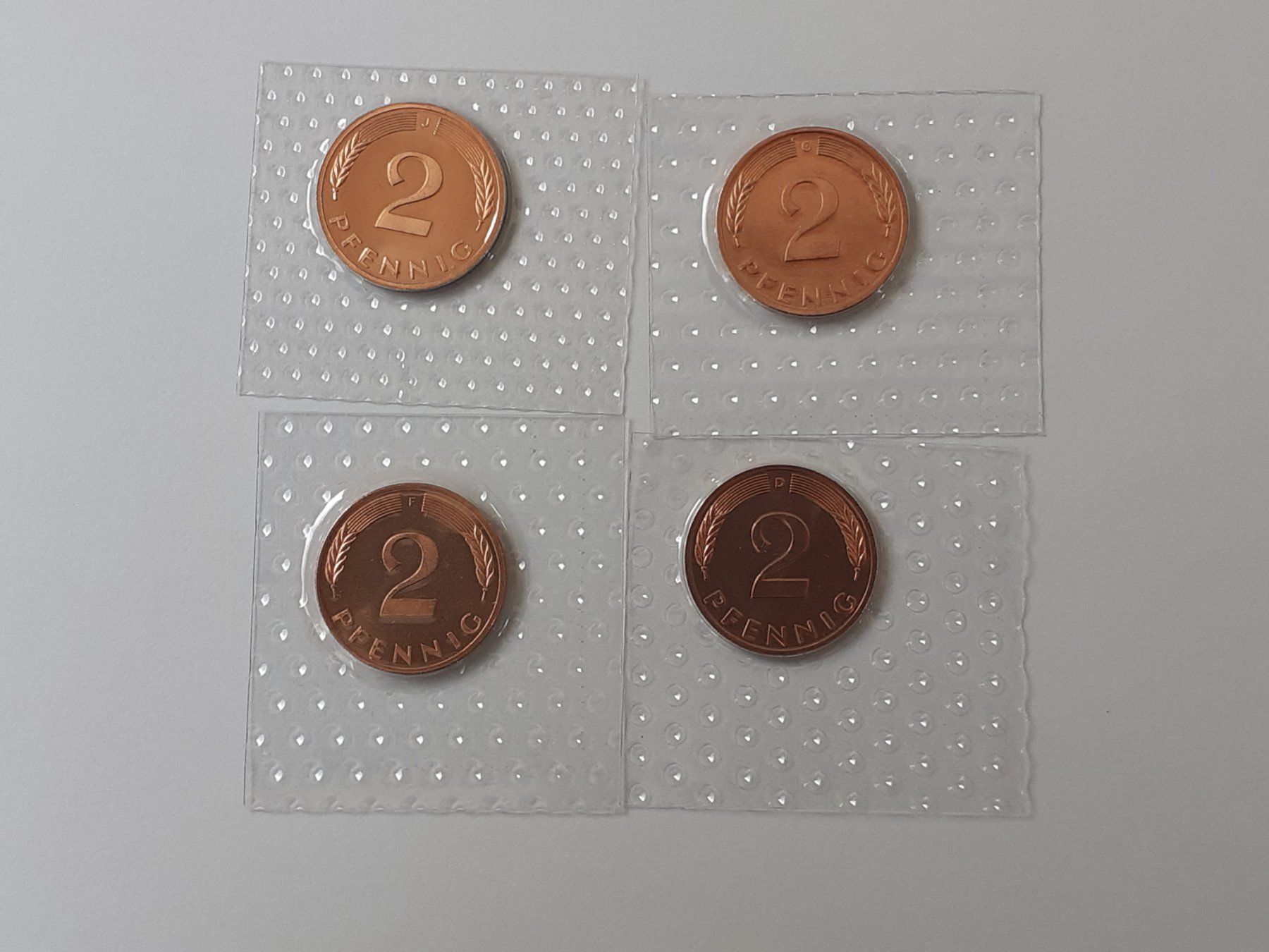 Tutti le monete: 4x 2 Pfennig 1983 Stgl – Nuovo (secondo la descrizione) da Pravidondaz venduto da LVtik