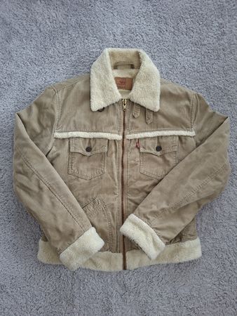 Veste Levi's velours beige doublée sherpa taille L femme