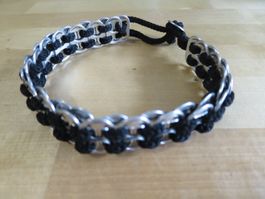 Halsband aus Dosenverschlüssen, upcycled