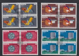 1982 OMPI Weltorganisation geistiges Eigentum Viererblock ET