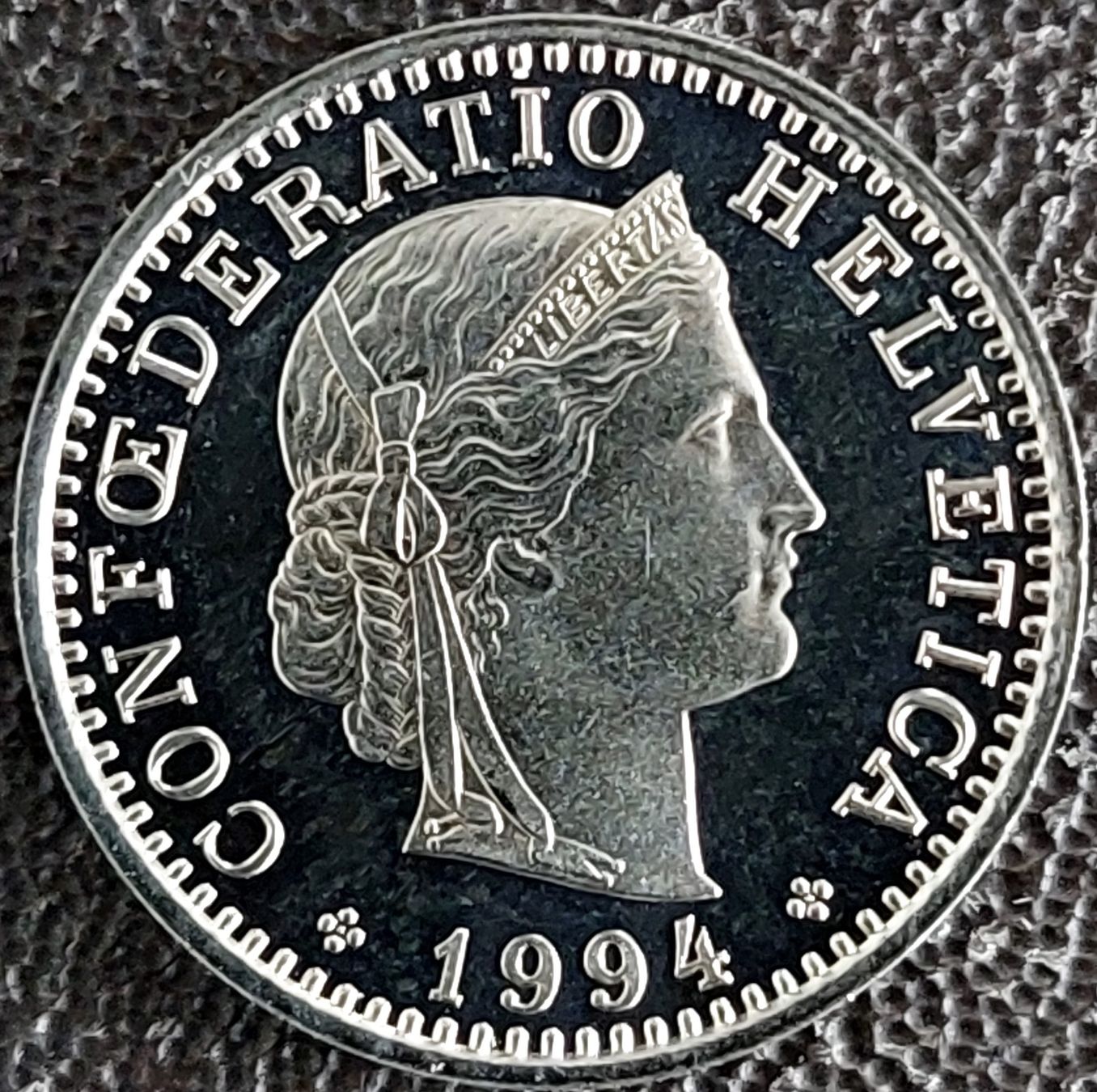 Tutti le monete: 10 Rappen 1994 stgl. / aus Münzsatz – Nuovo (secondo la descrizione) da Arch venduto da coinsandmore