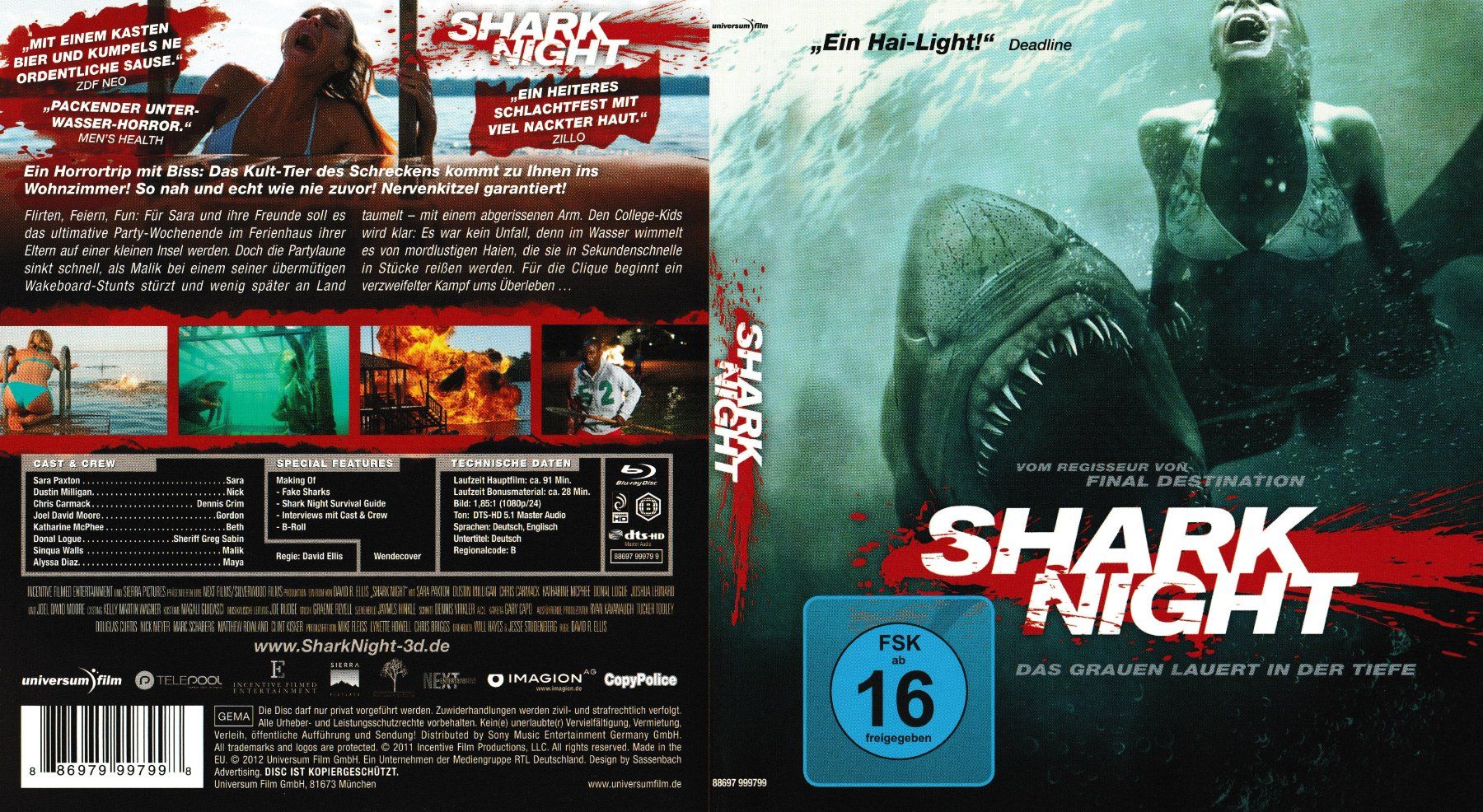 Alle DVDs: Blu-Ray - Shark Night – Gebraucht aus Langnau am Albis von MediaRescuerKeLoX