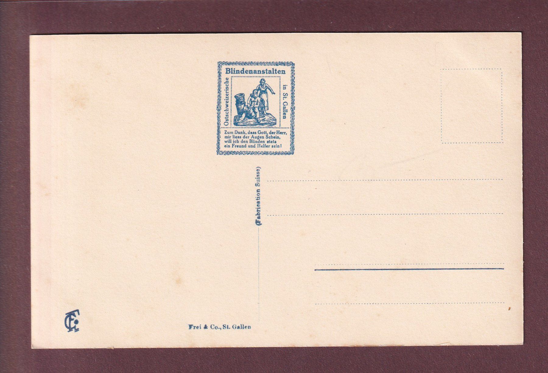 Cartoline postali: ST. GALLEN - Blindenheim – Usato da Pully venduto da nicecards 1
