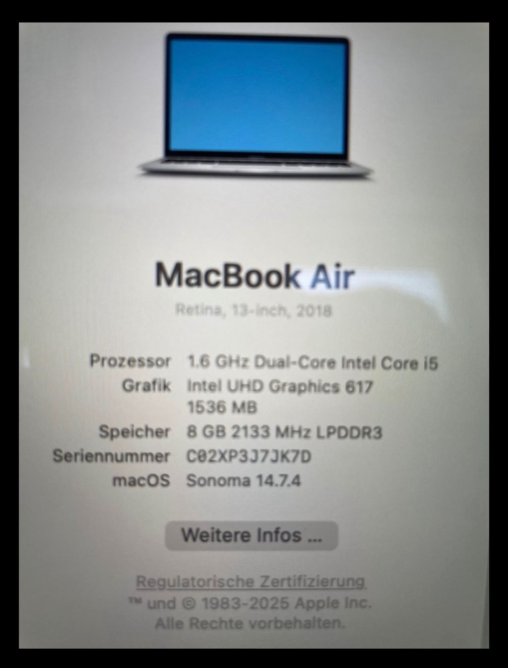 Apple Notebooks: Macbook Air 13“ – Gebraucht aus Zürich von Mr.T23 6